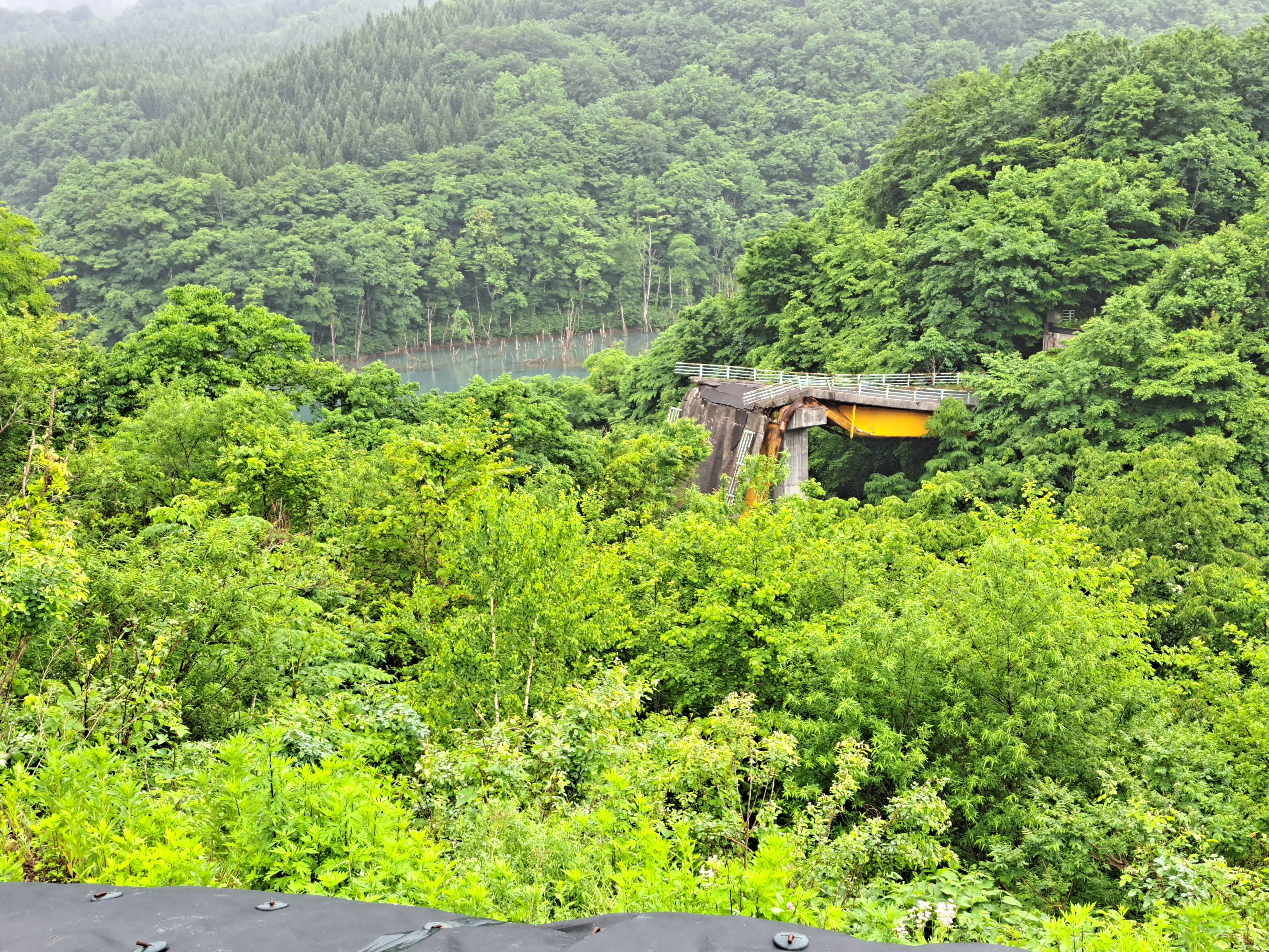 Earthquake damaged bridge in Sendai