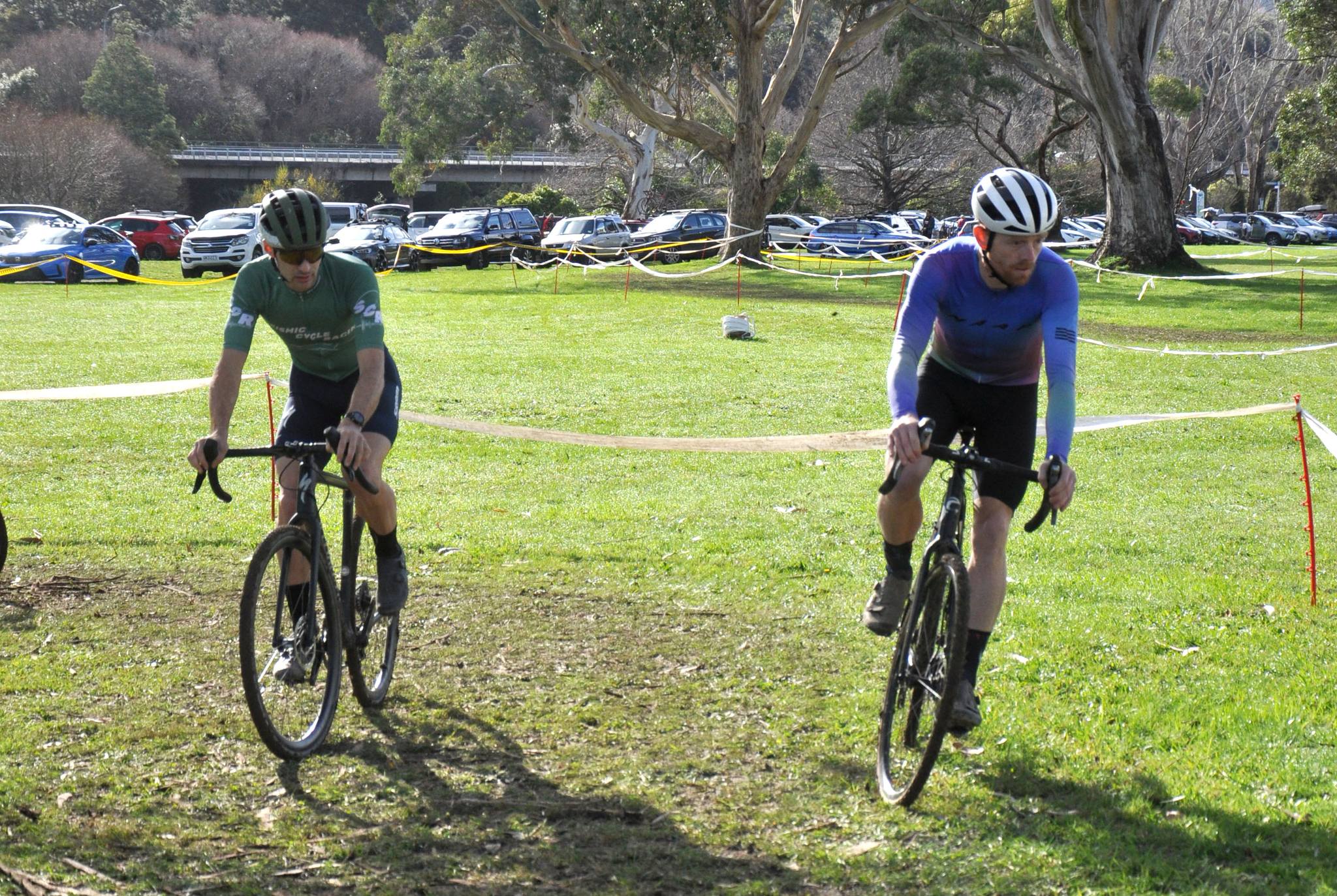 Jim leading off the start